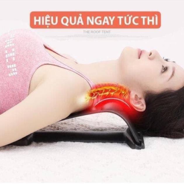 Khung Nắn Chỉnh Hình Massage Cột Sống Lưng Trị Đau, Thoát Vị Tặng Bóng Gai Tập Cơ Tay halongstar