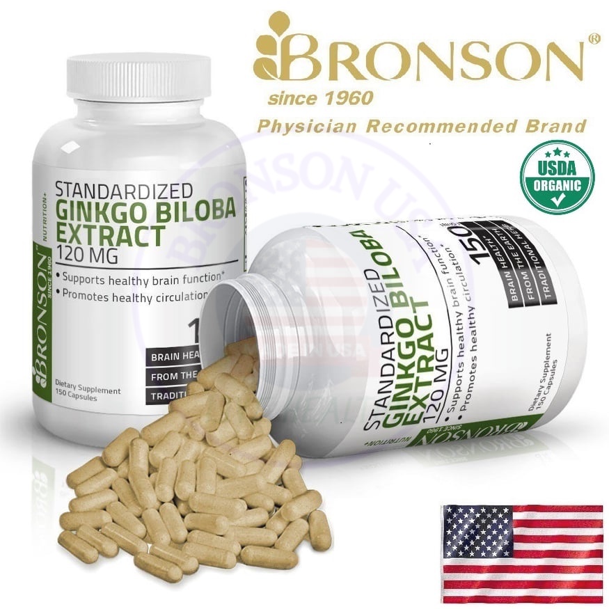 Organic Vitamin Extract Ginkgo Biloba 500mg - 120/150 viên Mỹ - Bổ não