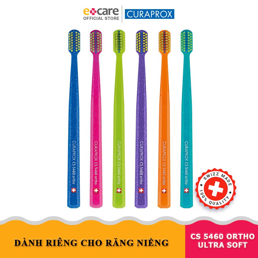 Bàn chải răng siêu mềm cho răng niềng Curaprox CS 5460 Ortho Ultra Soft