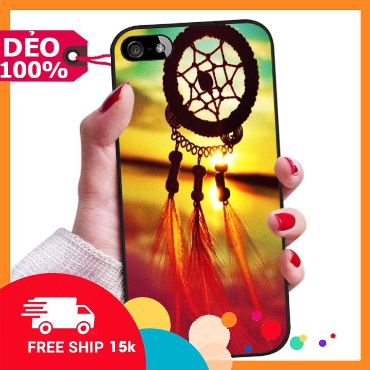 ỐP LƯNG DẺO IPHONE 5 ĐỦ DÒNG HÌNH NỀN DREAMCATCHER ĐA DẠNG PHỦ BÓNG NHƯ GƯƠNG