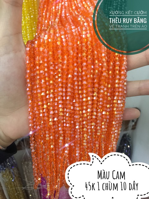 Hạt pha lê thoi 4mm