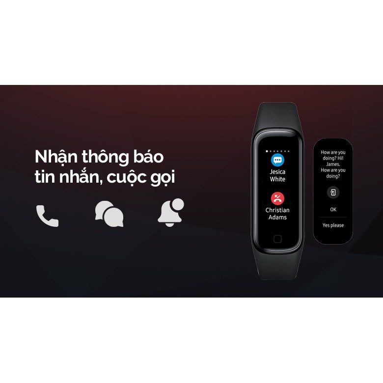 [Mã SKAMSALE03 giảm 10% đơn 200k] Vòng Đeo Tay Thông Minh, Đồng hồ thông minh Samsung Galaxy Fit 2 (R220) - Chính hãng