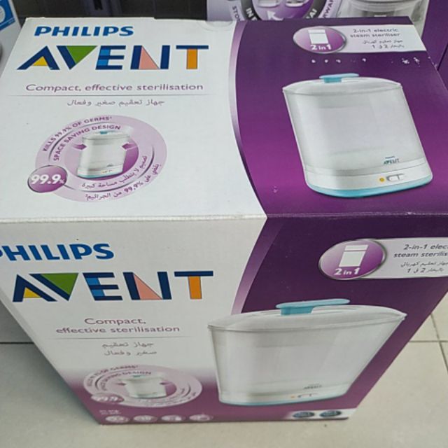 Máy tiệt trùng Philips Avent 2 in 1 Chính Hãng