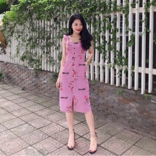 Set áo phông yếm bò bèo nhún