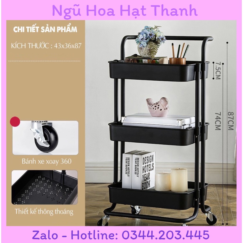 kệ đa năng 3 tầng ( kện nhựa khung thép) chắc chắn
