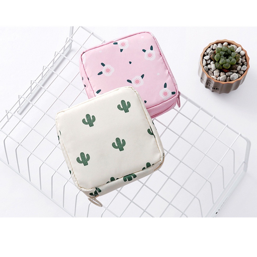 Túi Đựng Mỹ Phẩm / Son Môi / Tiền Xu Mini Có Khóa Kéo Tiện Lợi Dành Cho Nữ