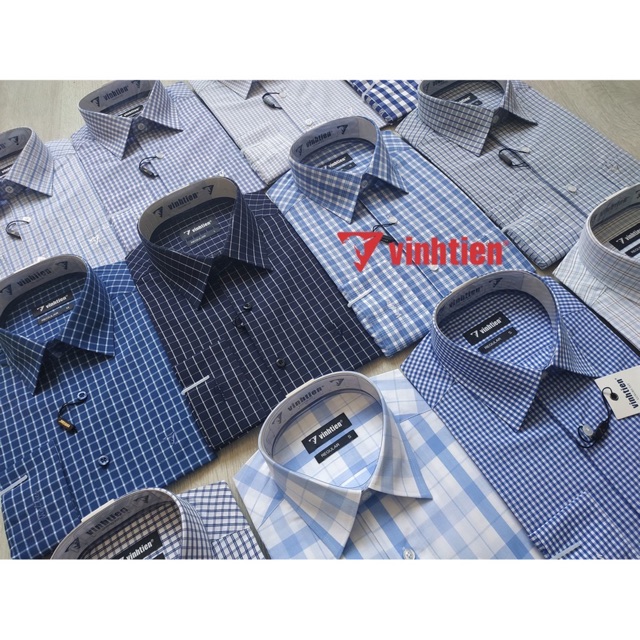 Áo Sơ Mi Nam Dài Tay Vĩnh Tiến Dáng Regular (Chát Chọn Mẫu)