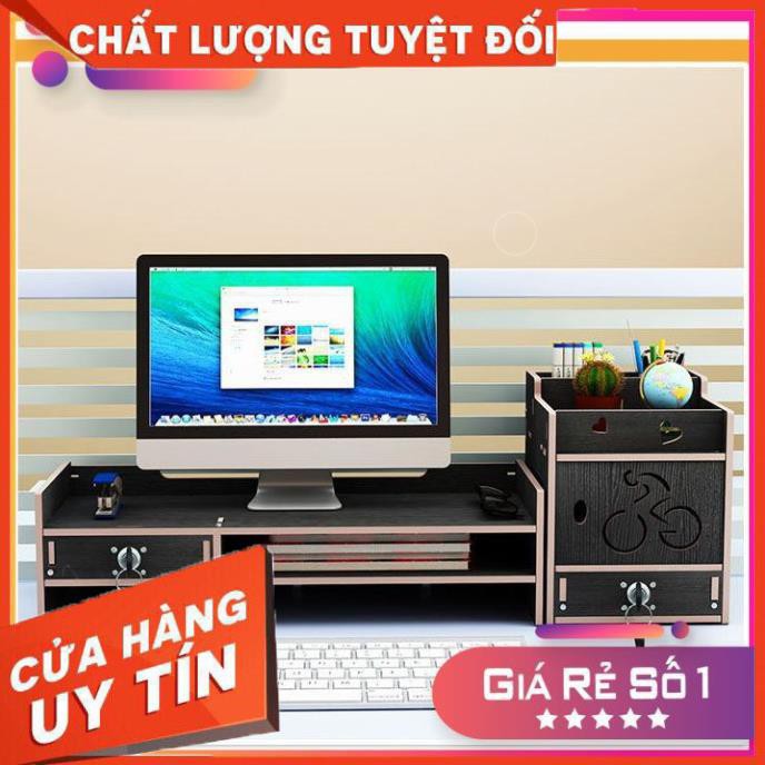 Kệ Giá gỗ để sách tài liệu để bàn mini trong văn phòng nhiều mầu sắc cho bạn lựa chọn Kiểu hình chữ nhật có nhiều ngăn