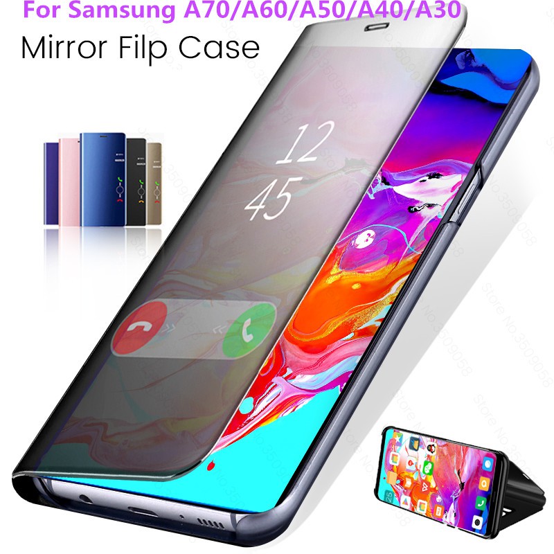 Bao da Clear View cho Samsung A70 A60 A50 A40 A30