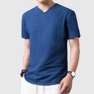 Áo Thun Cộc Tay chui linen thoáng mát Rough