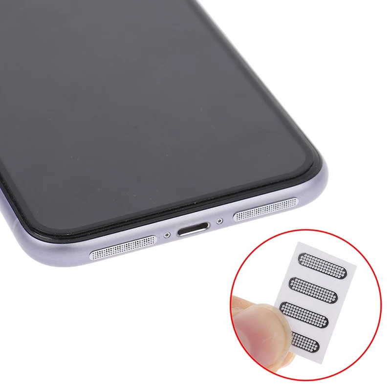 Bộ 4 miếng lưới kim loại dán chống bụi cho loa điện thoại máy tính bảng