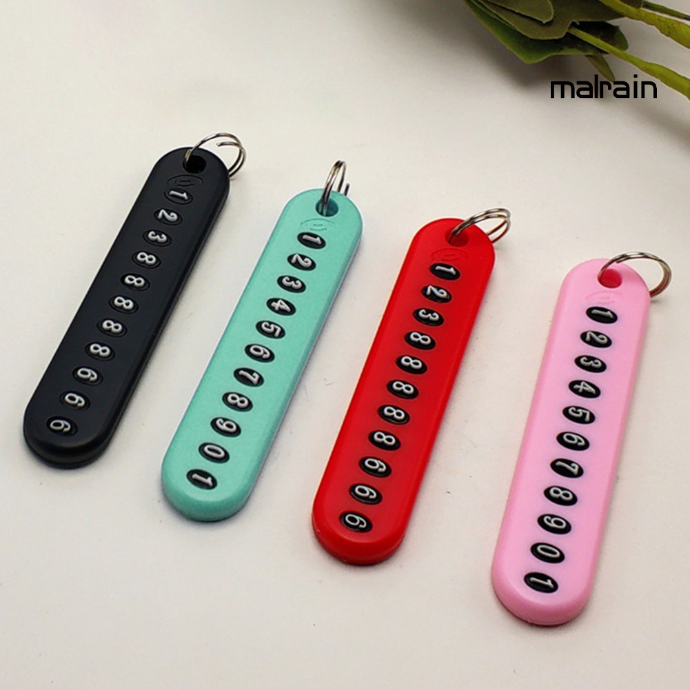 Móc Khóa Bảng Số Điện Thoại Chống Mất Tiện Lợi