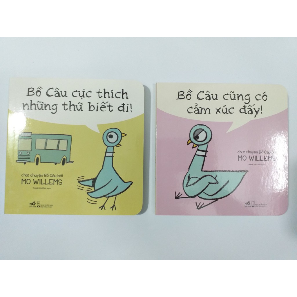 Sách - Chuyện Bồ câu - Combo 2 cuốn: bồ câu cực thích những thứ biết đi - bồ câu cũng có cảm xúc đấy