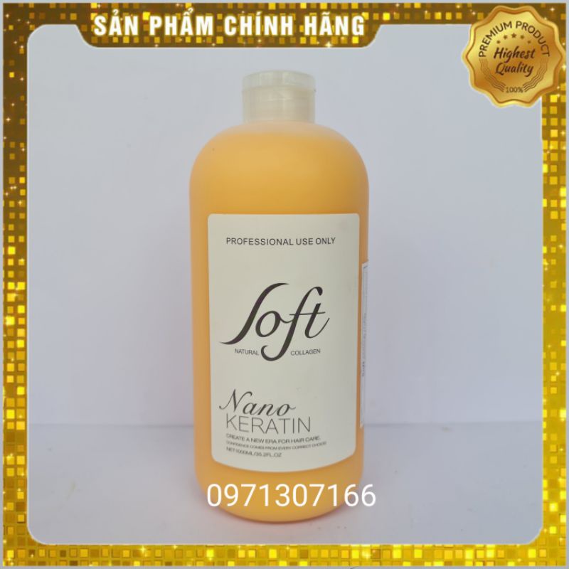 Keratin Nano Soft Nature phục hồi tóc siêu mềm mượt 1000ml