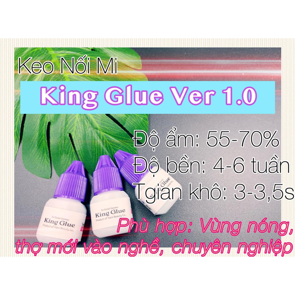 Keo nối mi khô chậm Hani King Glue V1 - 2.5s đến 3s - Siêu bền - KKG3 Không kích ứng