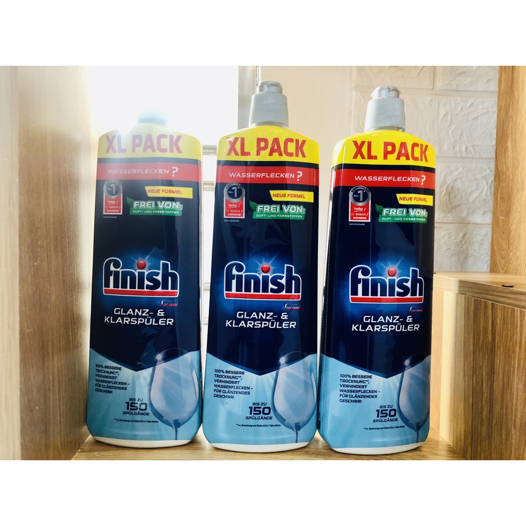 [TRợ giá]Nước làm bóng finish 1150ml, 800ml, 400ml dùng cho Máy rửa bát