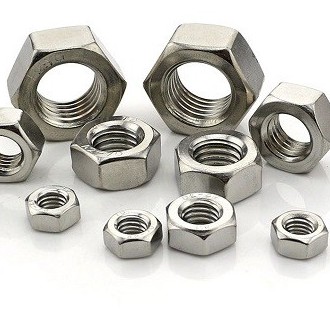 Đai ốc lục giác inox, DIN 934 size M8-M18, ecu inox