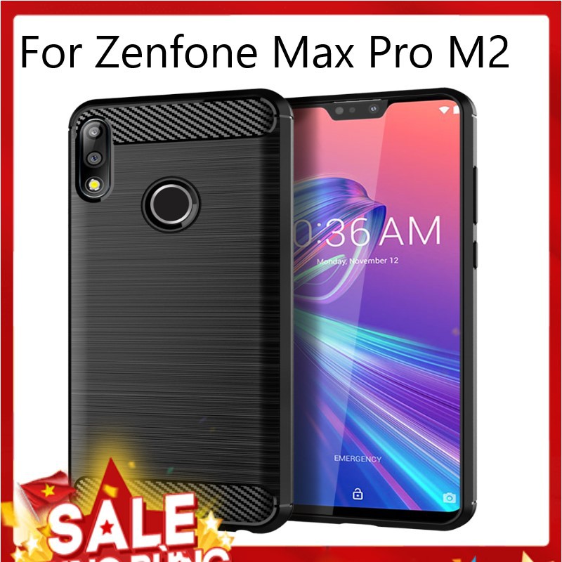 [SALE] Ốp lưng Asus Zenfone Max Pro M2 ZB631KL ốp phay xước carbon vân kim cương chống shock, hấp thụ nhiệt cao cấp