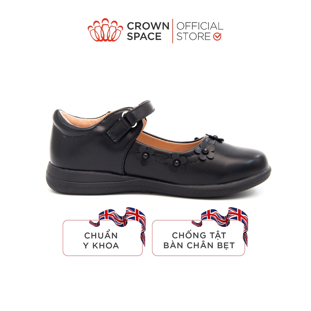 Giày Búp Bê Đi Học Bé Gái Crown Space School Shoes CRUK3051 Size 29-38 - PHIÊN BẢN CAO CẤP PREMIUM