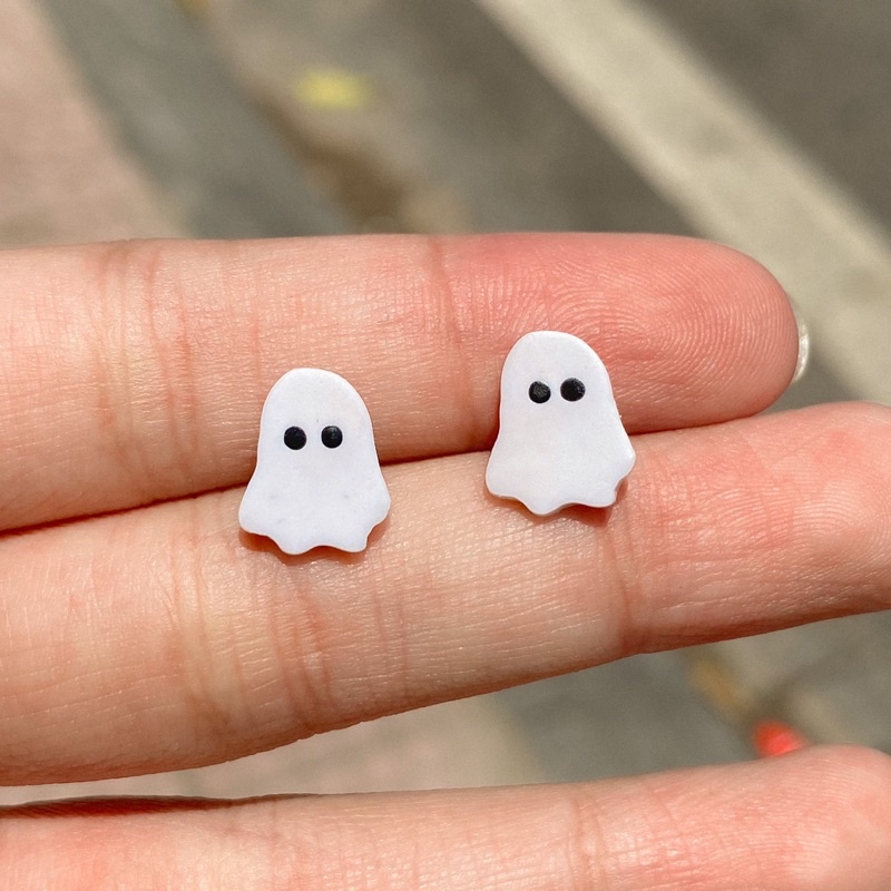 Khuyên tai nụ đất sét nung Polymer Clay