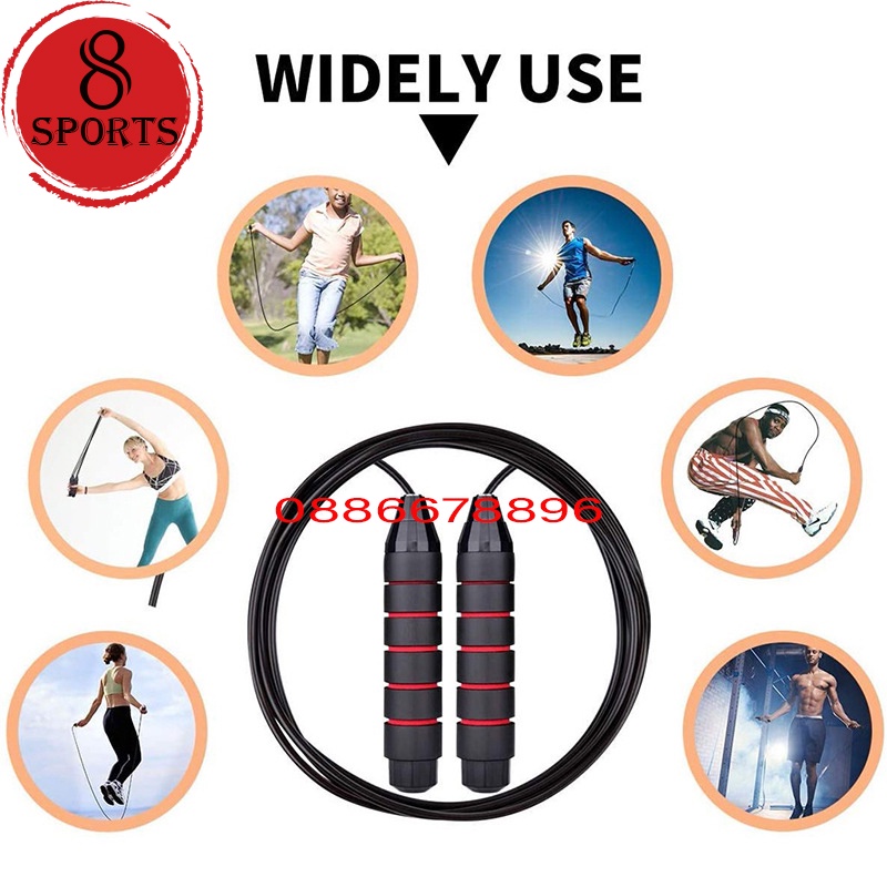 Dây nhảy lõi cáp thép "Bền-Đẹp-Rẻ" dây nhảy phù hợp với mọi người dùng ̣