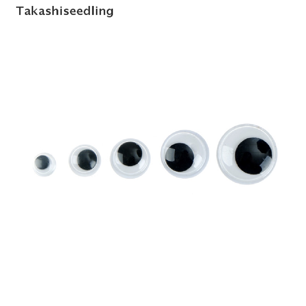 [Hàng mới về] Set 100 mắt giả bằng nhựa tự dính cho búp bê 6-15mm