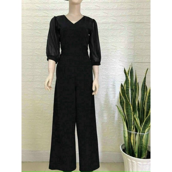 JUMPSUIT- Đồ Bay Đẹp-  CAO CẤP - HOT - SIZE CỰC CHUẨN  [tặng bút chì kẻ mày ]  - (ĐEN DÀI TAY PHỒNG) | BigBuy360 - bigbuy360.vn