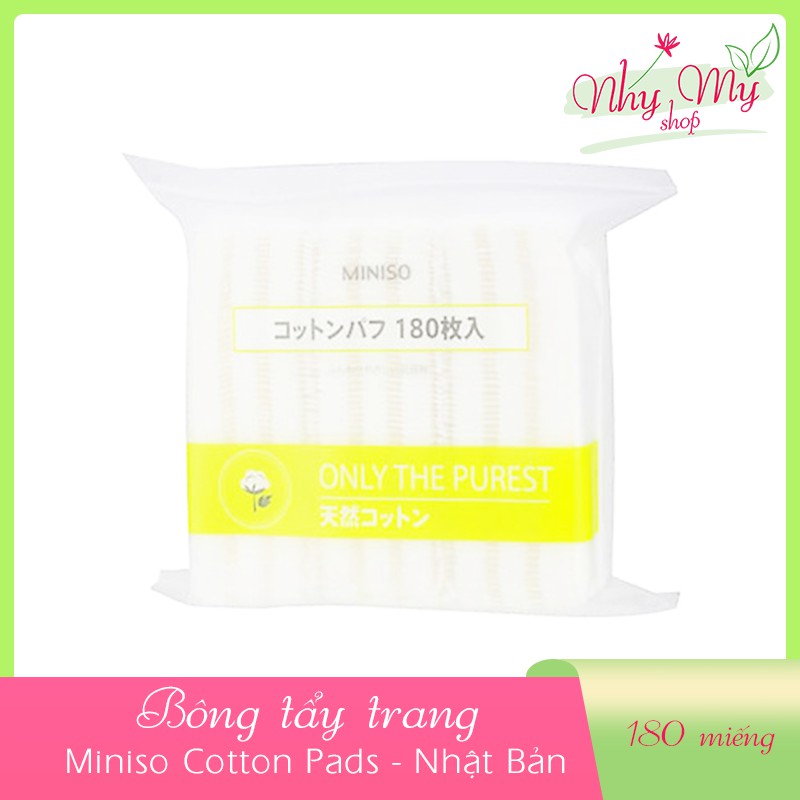 Bông Tẩy Trang Miniso Only The Purest 180 Miếng