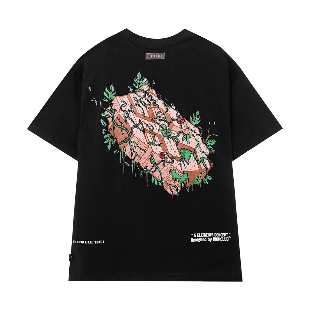 Áo thun Highclub Wood Ele - Black