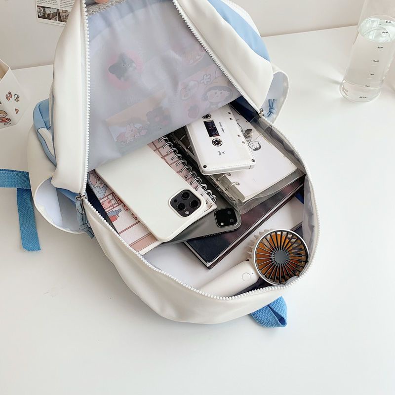 Balo vải chống nước balo đựng doll có sẵn tấm lót itabag ulzzang kích thước lớn đi học phong cách hàn quốc