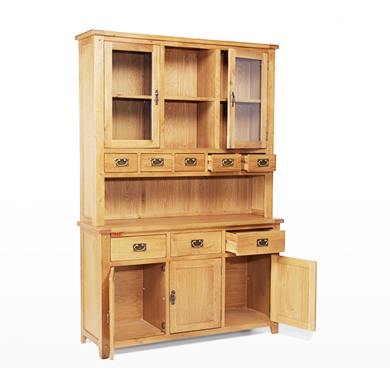 Tủ bếp 3 cánh Rustic gỗ sồi IBIE
