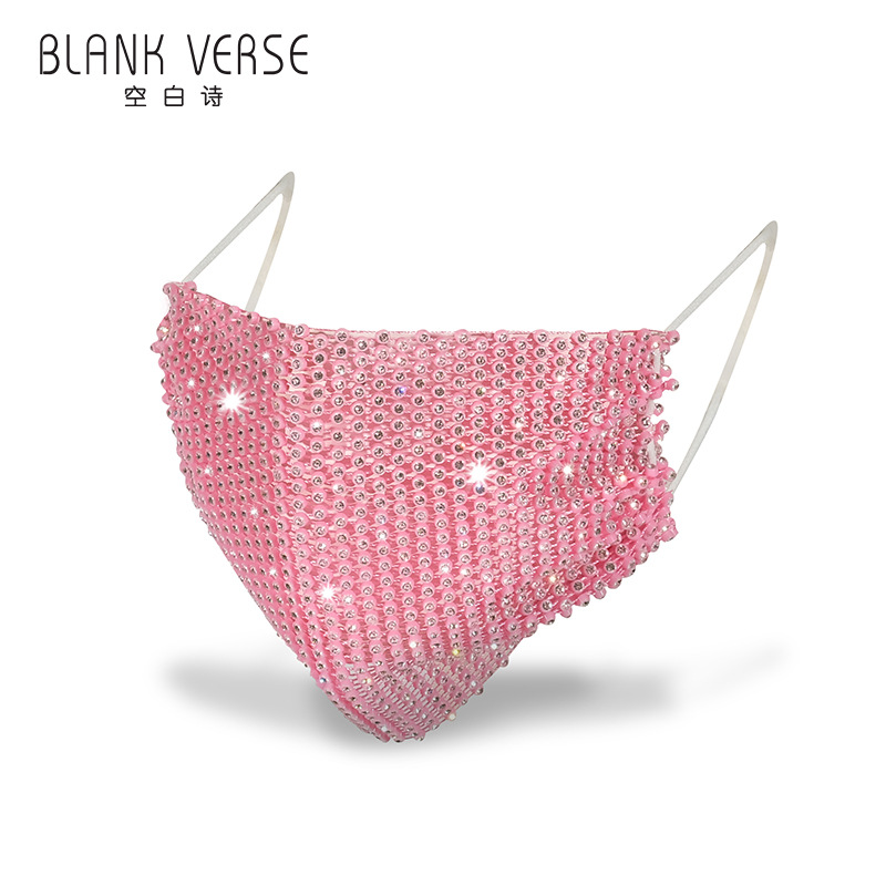 NEW (Hàng Mới Về) Khẩu Trang Chống Nắng Đính Đá Lấp Lánh Phong Cách Âu Mỹ | BigBuy360 - bigbuy360.vn