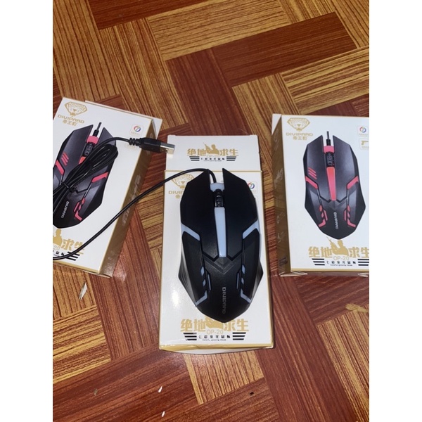 Chuột Máy Tính Có Dây Gaming 1000 Dpi Kèm Đèn Led Nền Dành Cho Pc/ Laptop