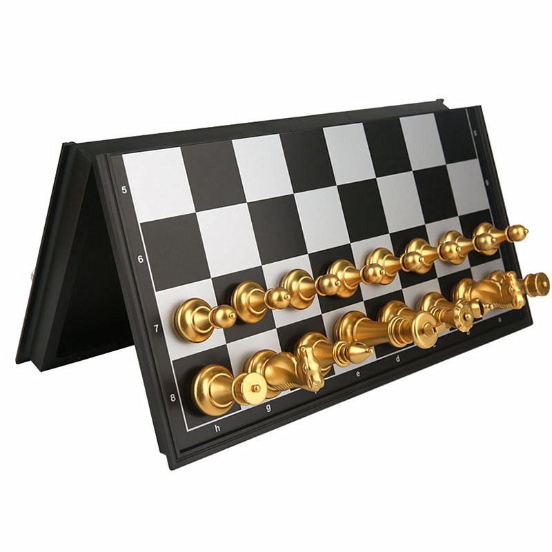 Folding International Chess Set  Bộ Cờ Vua Mini Xếp Gọn Di Động Cao Cấp