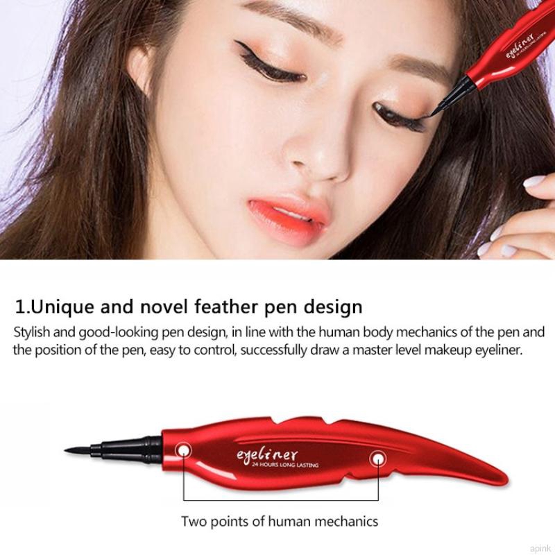 [Hàng mới về] Bút kẻ mắt chống nước/ chống nhòe/ dễ lên màu thiết kế hình lông vũ độc đáo | BigBuy360 - bigbuy360.vn