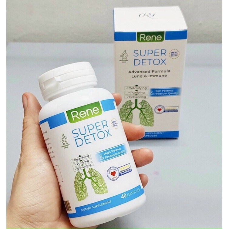 ❄️ Thảo Dược thải độc Phổi, bổ Phổi, tăng đề kháng RENE Super Detox Advanced Formula Lung & Immune