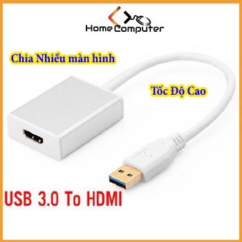 Cáp Chuyển Đổi, Cáp Chuyển USB 3.0 Sang Hdmi, USB to Hdmi - Truyền Tín Hiệu Tốc Độ Cao - Home.mall