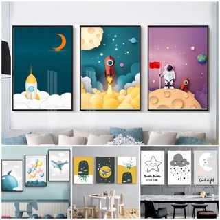 Tranh treo tường, dán tường Inphattin decor phòng cho bé, có keo dán chắc chắn ko cần khoan tường.