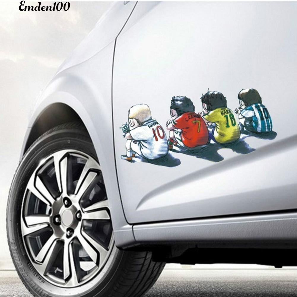 Đề Can Dán Trang Trí Xe Ô Tô Kiểu Dáng Hoạt Hình Dễ Thương