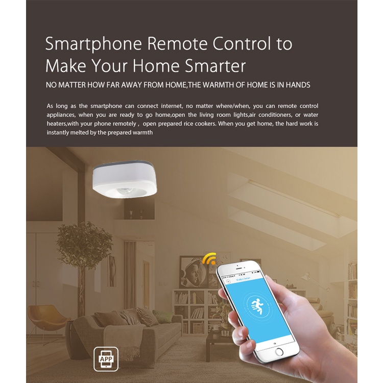 Thông minh Cảm Biến Chuyển Động Tuya 2.4G WIFI PIR Hồng Ngoại Của Con Người Phát Hiện Tương Thích Với Alexa Google Nhà IFTTT Trợ Lý Giọng Nói-ELLE