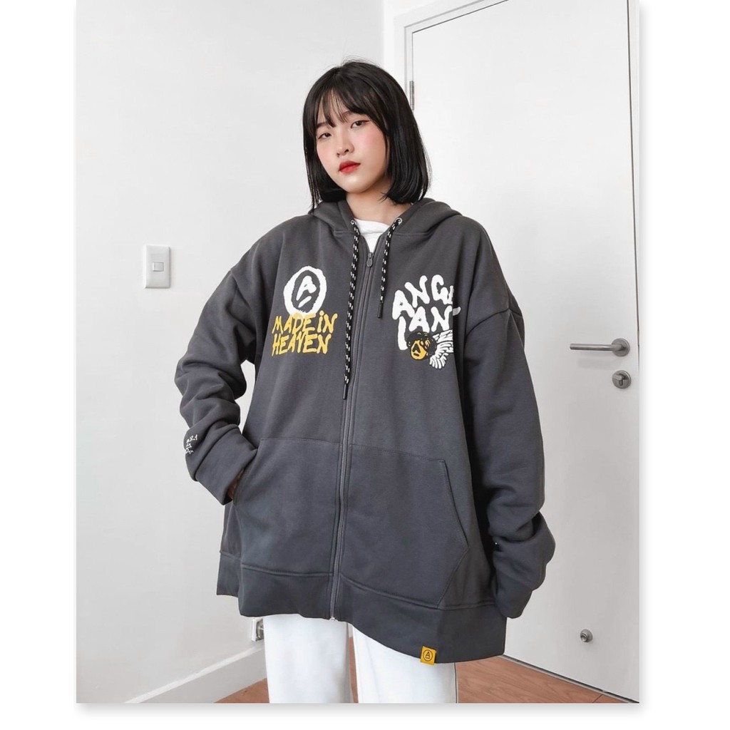 ÁO KHOÁC HOODIE DÂY KÉO THIÊN THẦN XINH XINH LUNG LINH