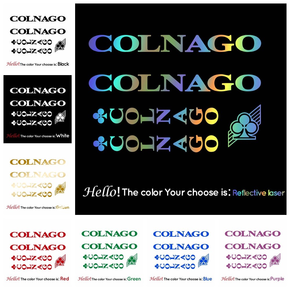 Miếng Dán Phản Quang In Chữ Colnago Độc Đáo Trang Trí Bánh Xe Đạp Leo Núi