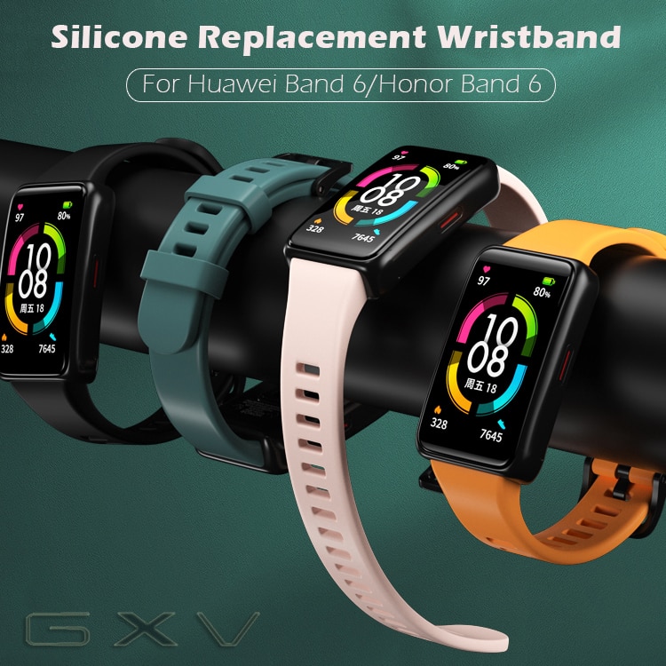 Dây đeo silicon thể thao thay thế cho đồng hồ thông minh Huawei Band 6 / Honor Band 6