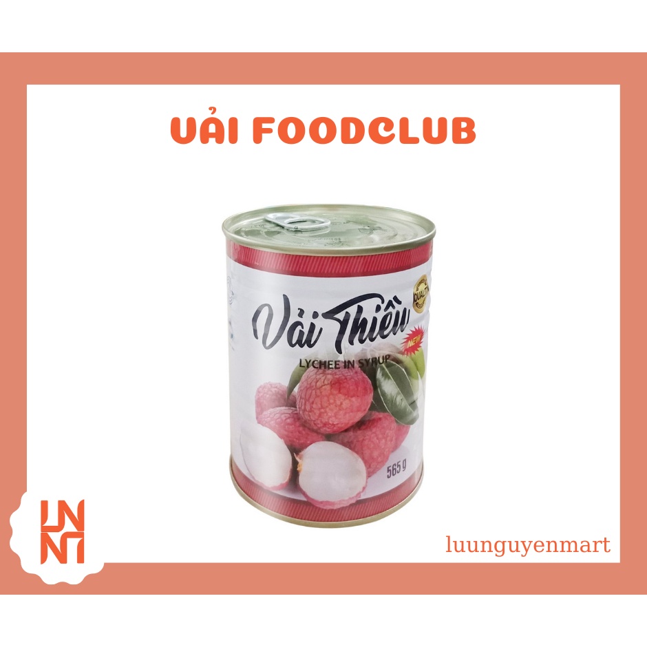 Vải Thiều Foodclub Ngâm Nước Đường Đóng Hộp  - Hộp 565gr