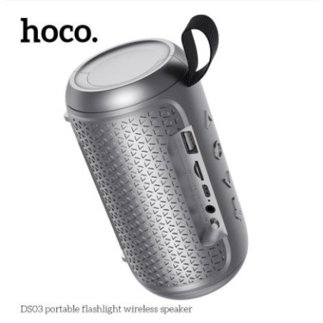 NDA 🌟CHÍNH HÃNG🌟Loa Nghe Nhạc Bluetooth Hoco DS03 V5.0 - Nghe USB, TF, AUX, Tích Hợp Đèn Pin Mini BẢO HÀNH 12 THÁNG 50