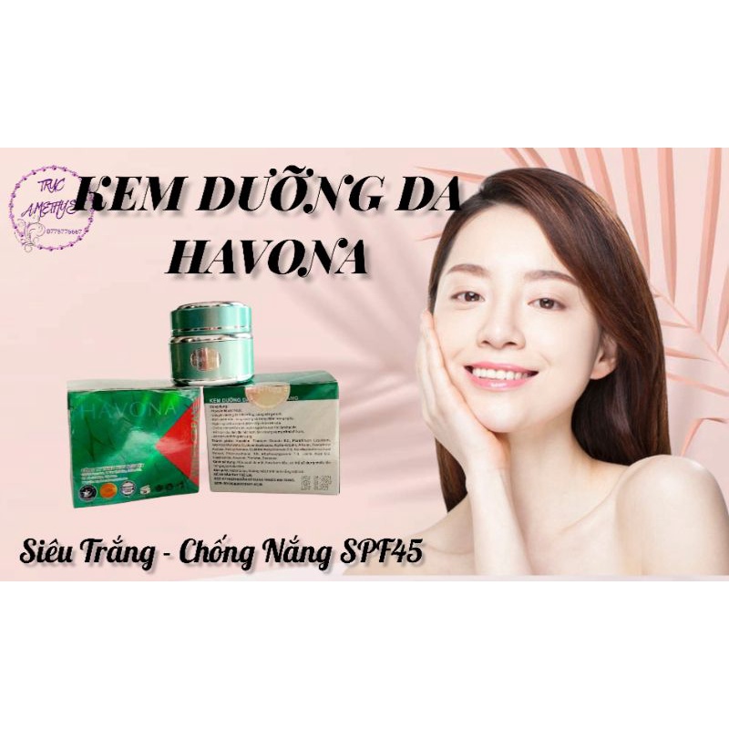 KEM DƯỠNG TRẮNG DA HAVONA SIÊU TRẮNG SPF45