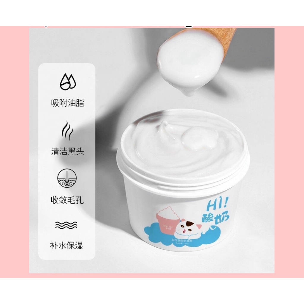 Mặt Nạ Sữa Chua ICALIJEP Dạng Hũ Yogurt Cream