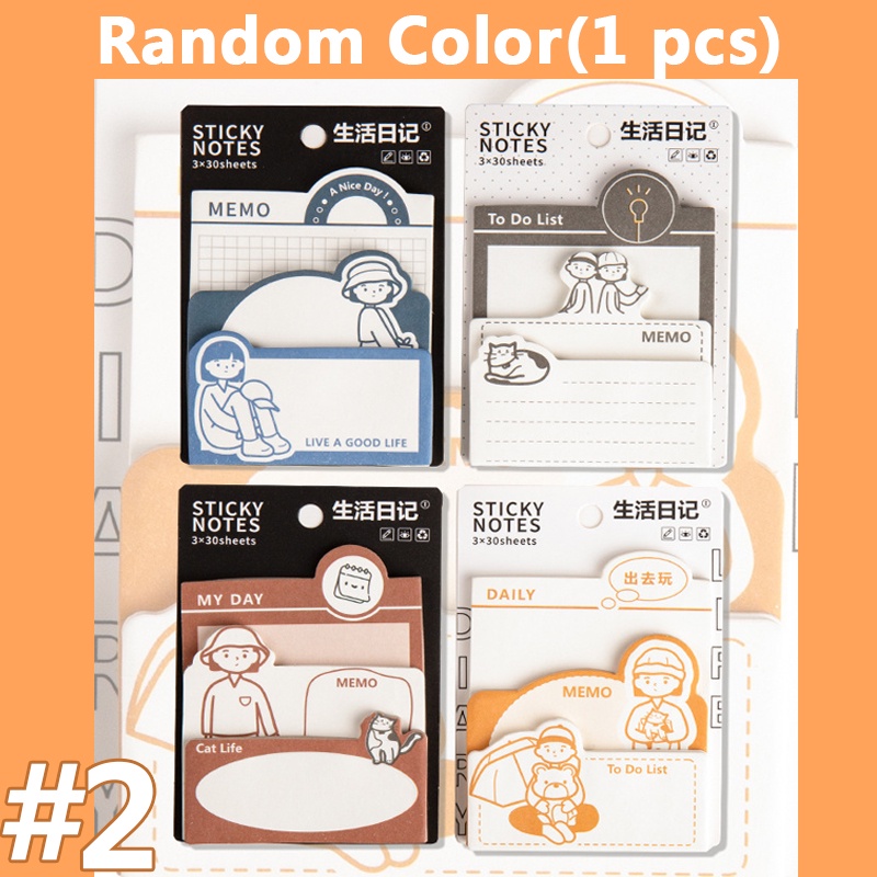 Tập Giấy Ghi Chú Họa Tiết Thỏ Hoạt Hình Dễ Thương