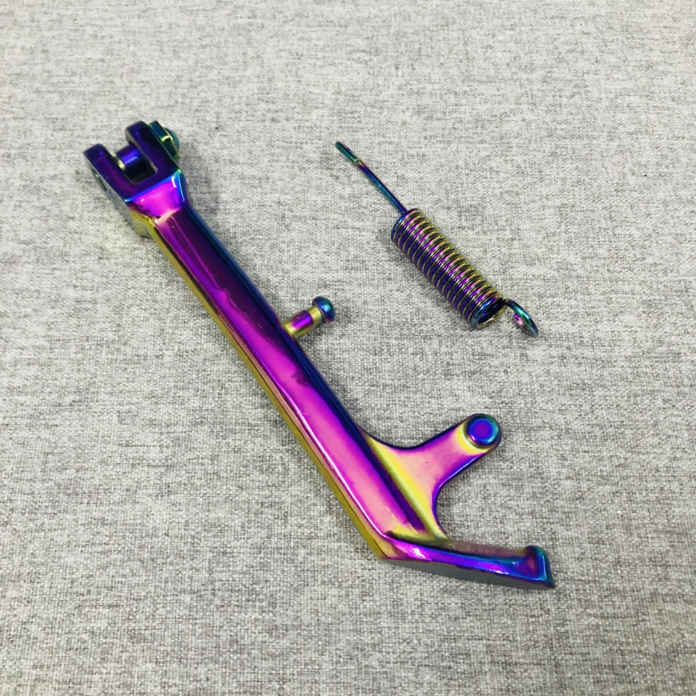 Chân chống INOX đặt gắn cho các loại xe chiều dài 21cm, nhiều màu sắc