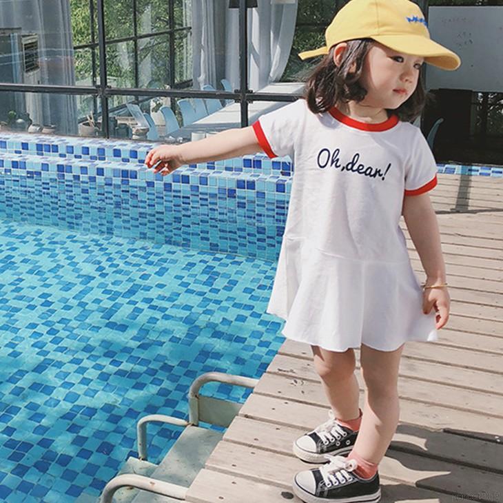 Váy Kiểu Dáng Thể Thao Thời Trang Hàn Quốc Cho Bé